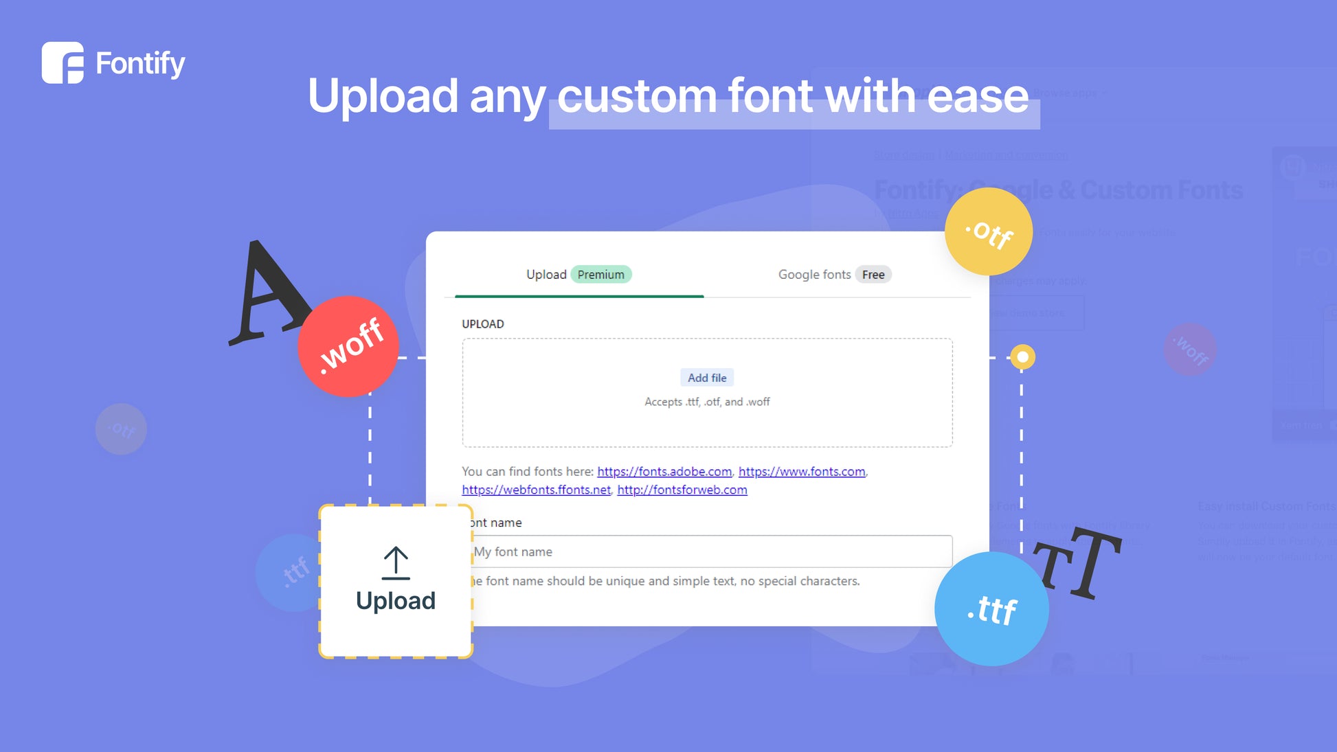 Fontify: Google & Custom Fonts
